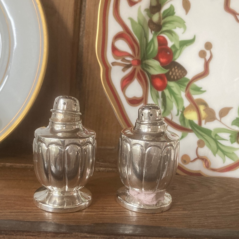 Sterling silver Salt and Pepper Shakers